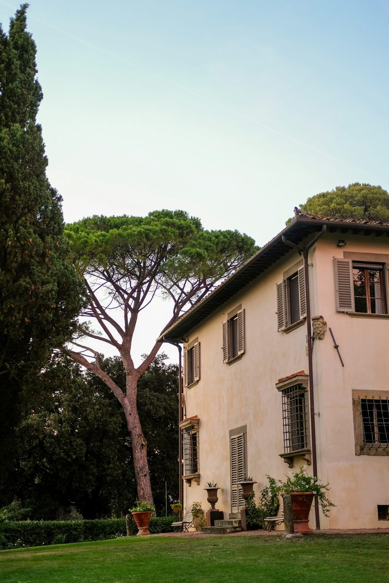 Hacienda con jardín